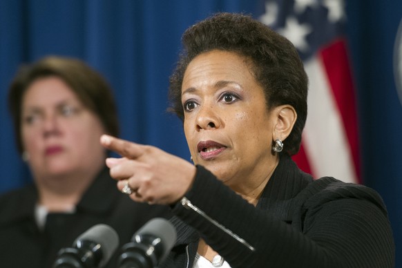 Die FIFA im Visier: US-Justizministerin Loretta Lynch.