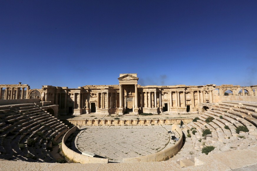 FILE PHOTO A view shows the Roman Theatre in the historical city of Palmyra, in Homs Governorate, Syria April 1, 2016. REUTERS/Omar Sanadiki/File Photo
