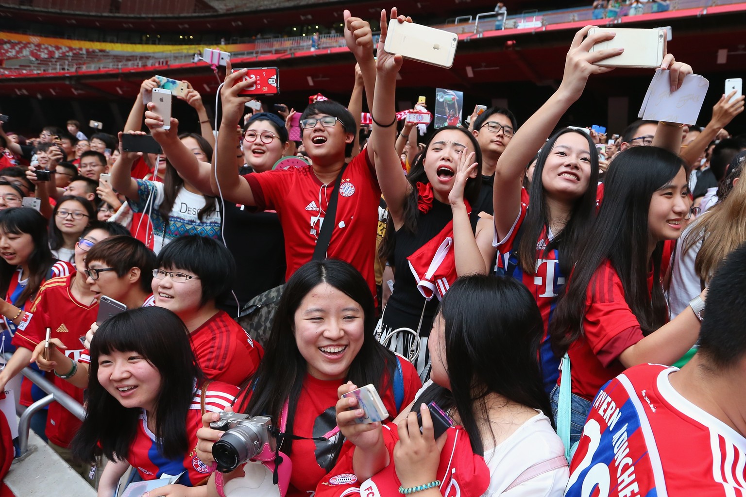 Bayern-Euphorie auf Chinesisch: Der deutsche Meister beehrt die nächsten Tage das Reich der Mitte.&nbsp;