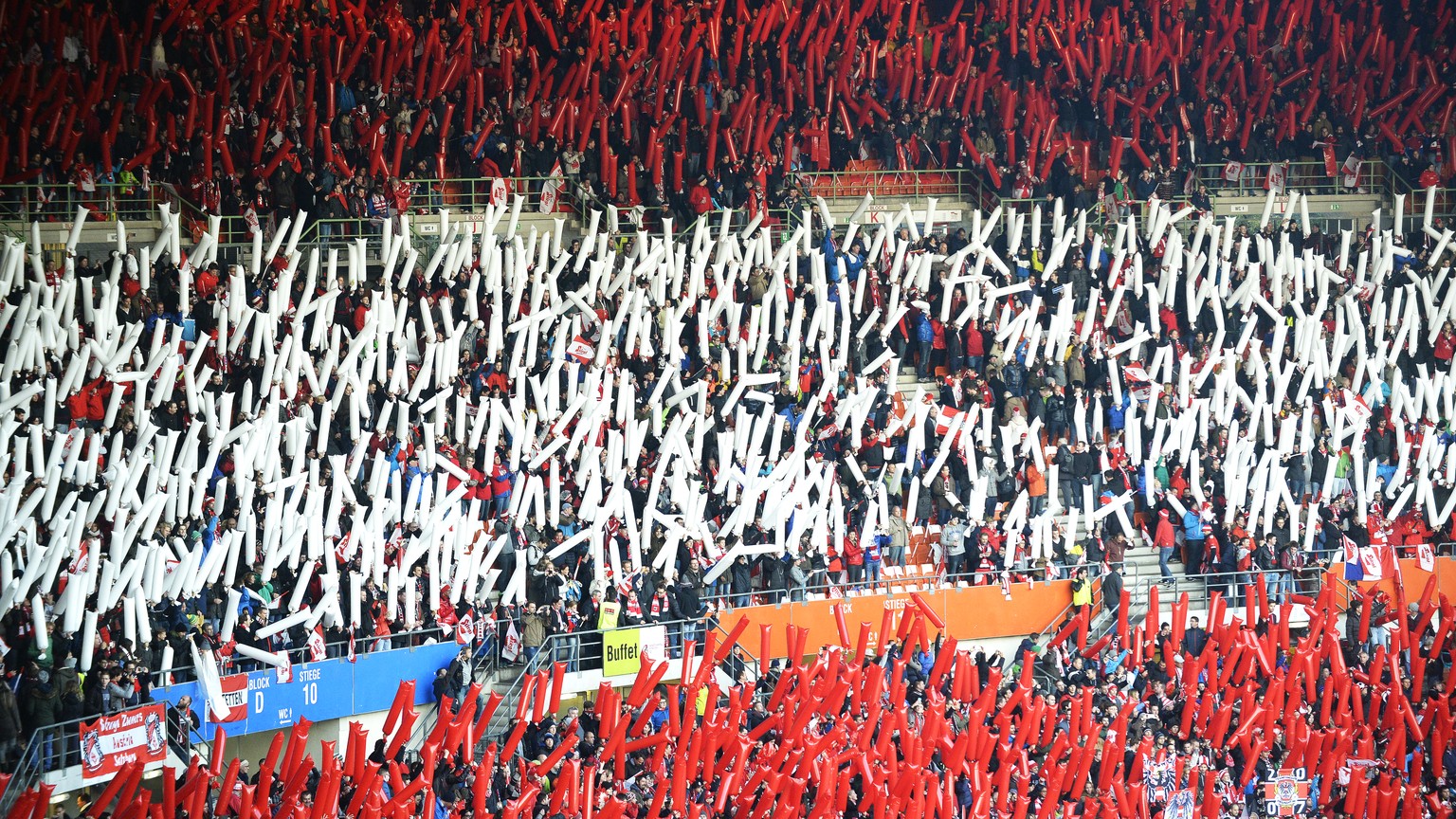 Rot-Weiss-Rote Ektase im Wiener Ernst-Happel-Stadion.