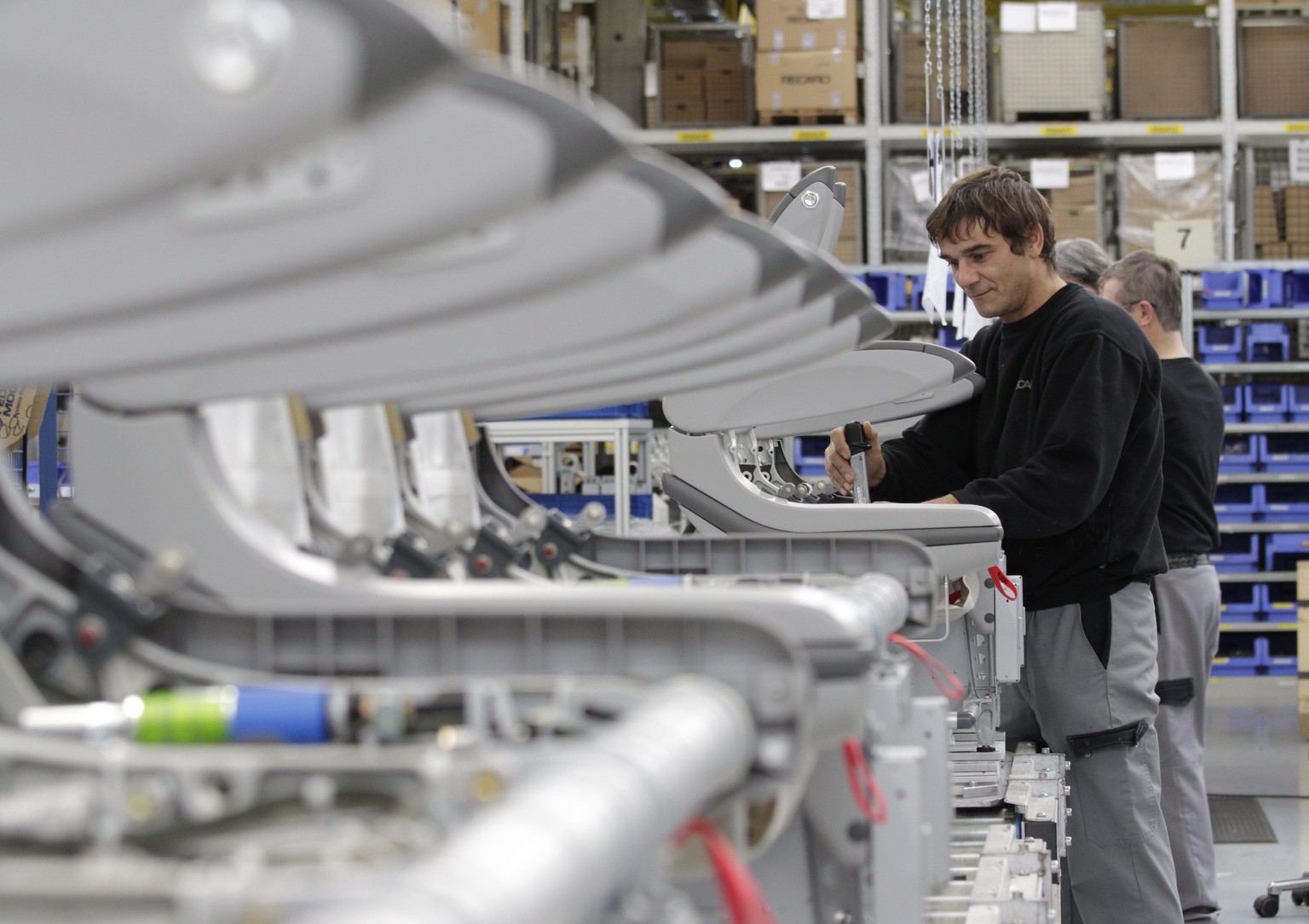 Produktion im Recaro-Werk in Schäbisch Hall.