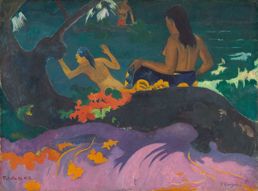 Paul Gauguin, «By the Sea», 1892.