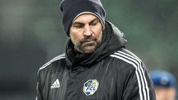 Der Luzerner Cheftrainer Markus Babbel im Fussball Meisterschaftsspiel der Super League zwischen dem FC St.Gallen und dem FC Luzern, im Stadion Kybunpark in St.Gallen, am Samstag, 11. Maerz 2017. (KEY ...