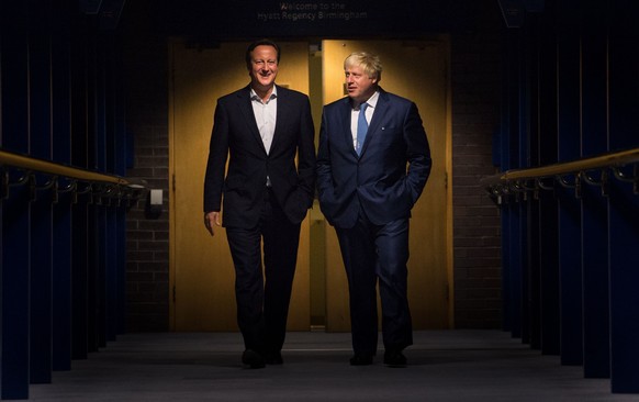David Cameron mit seiner Nemesis Boris Johnson.