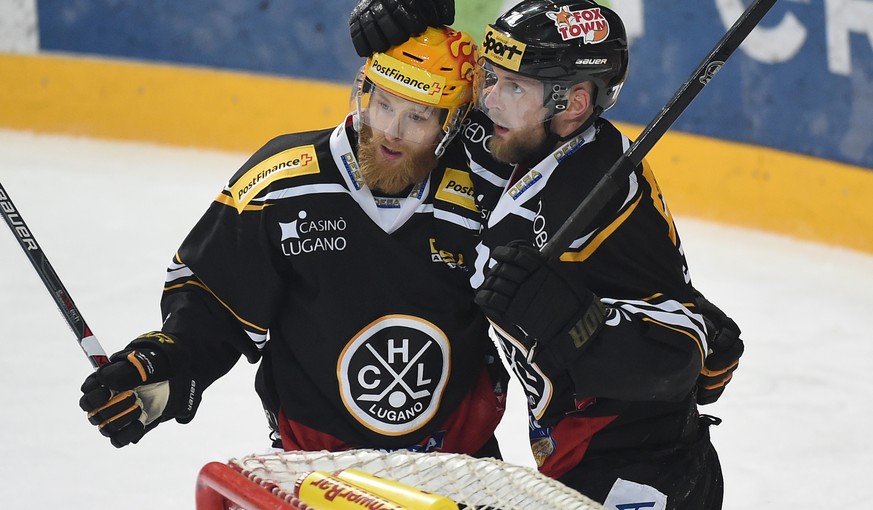 Linus Klasen (l.) und Fredrik Pettersson bilden mit Tony Martensson (nicht im Bild) das Prunkstück Luganos.