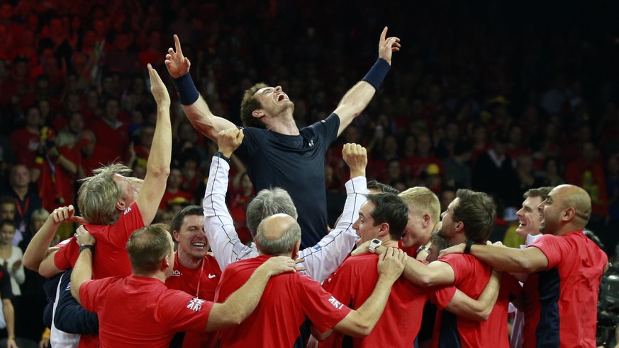 Das britische Team weiss, wem es den Triumph zu verdanken hat: Andy Murray.