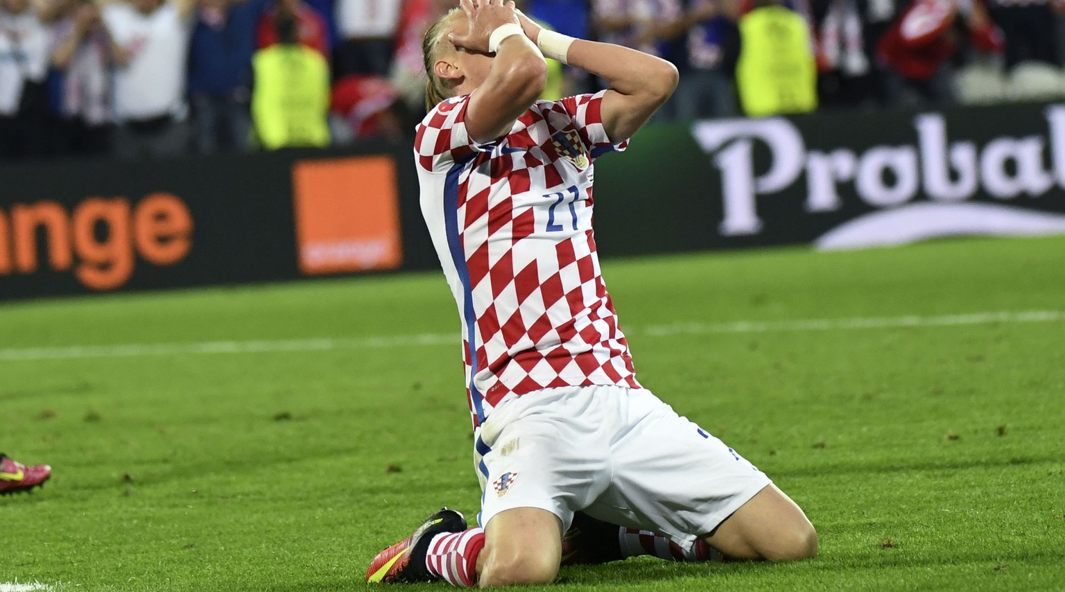 Domagoj Vida ist nach Kroatiens Aus gegen Portugal bitter enttäuscht.