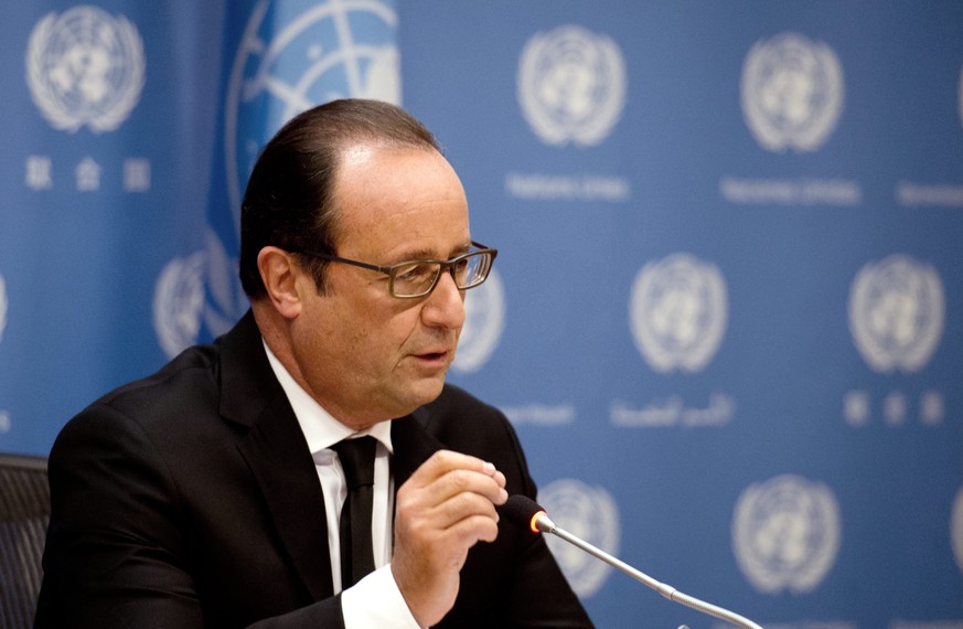 Der französische Staatschef am UNO-Nachhaltigkeitsgipfel.