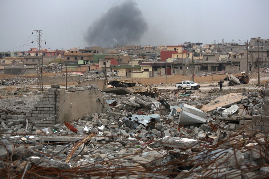 Zerstörte Ortschaft&nbsp;Sinjar im Irak.