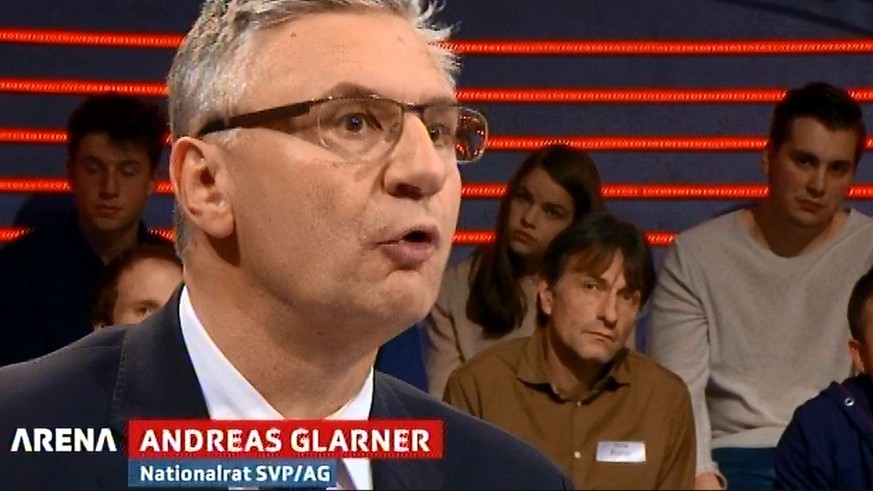 «Alle gegen SVP-Nationalrat Andreas Glarner», war die Devise der Flüchtlings-«Arena». Glarner streitet mit allen – wird aber nur einmal ausfällig. &nbsp;&nbsp;