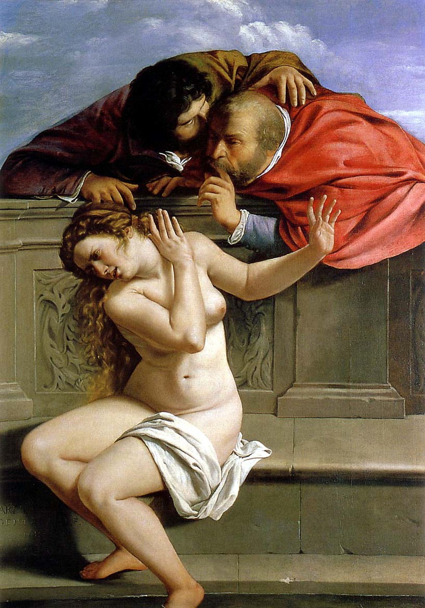 Artemisia Gentileschi, «Susann und die Ältesten», 1610.