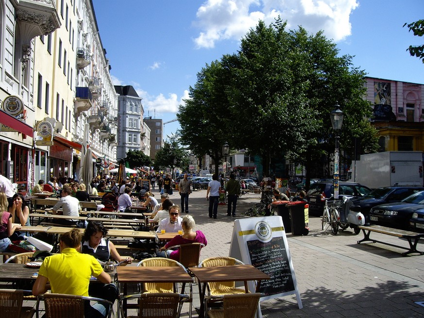 Auch am Tag sehr schön: Das Schanzenviertel.