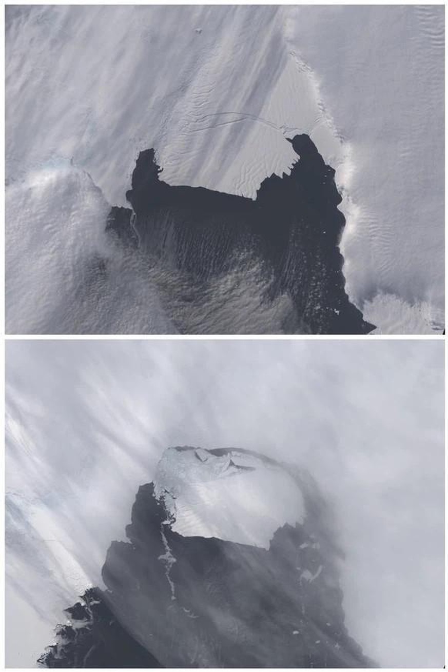 Als der Pine-Island-Gletscher 2013 kalbte, brach ein Eisberg von der sechsfachen Grösse Manhattans ab.