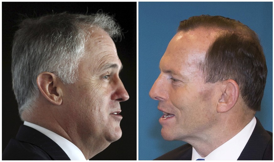 Der Neue und sein Vorgänger: Malcolm Turnbull und Tony Abbott.