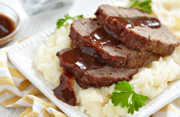 hackbraten kartoffelstock braune sauce grossmuttis essen