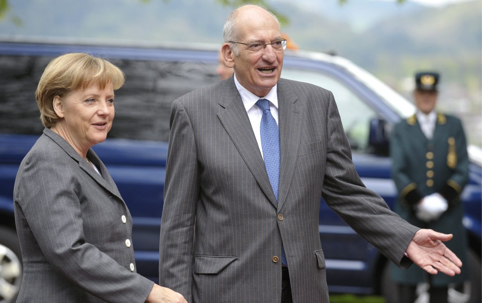 Angela Merkels einziger offizieller Besuch in der Schweiz fand im April 2008 statt.