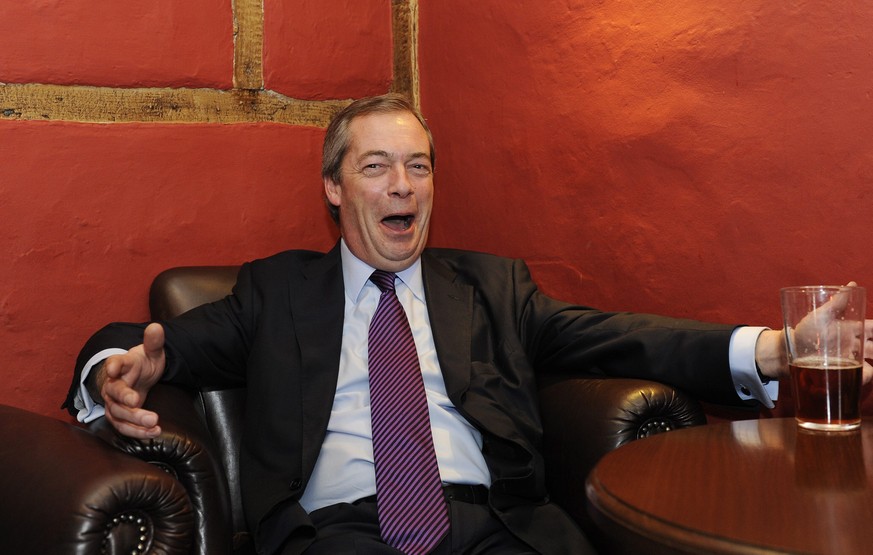Grund zur Freude: Nigel Farage