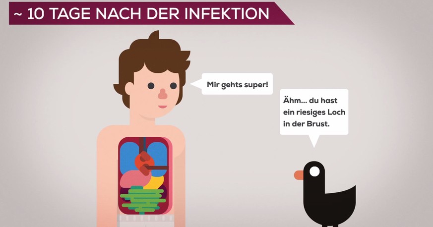 Für Kinder gemacht, für jedermann lehrreich: Dieses Video verrät, was im Körper von Masern-Patienten passiert.