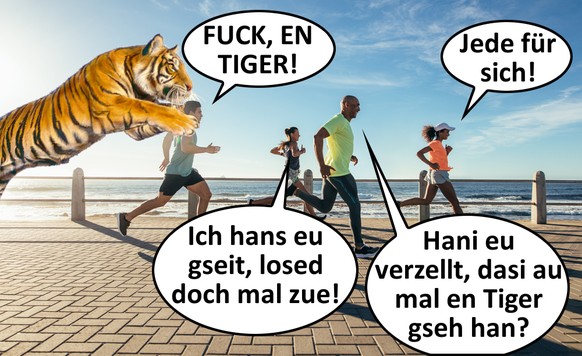 Tiger haben auch unter dem Fell Streifen. Pha, und du dachtest, du lernst nichts in diesem Artikel.