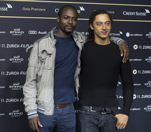 Koudous Seihon und Jonas Carpignano am ZFF 2015.