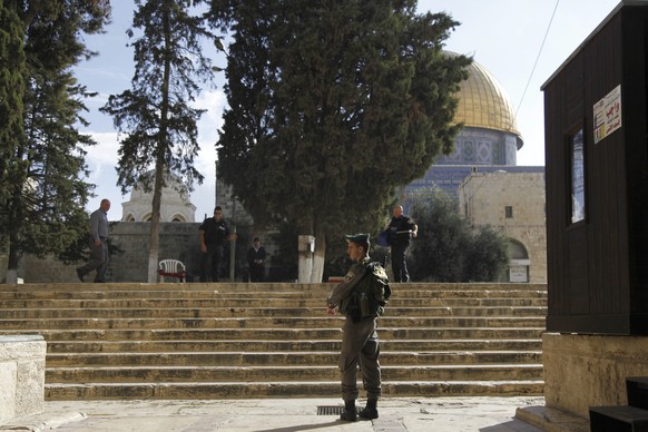 Zugang zur Al-Aksa-Moschee in der Altstadt Jerusalems ist schwer bewacht.