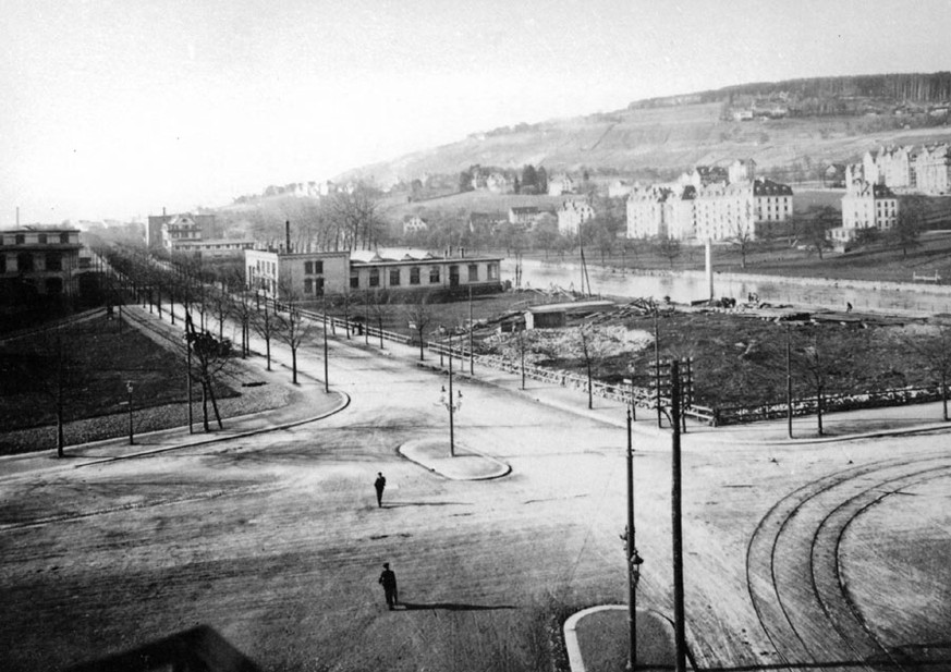 Du wirst es vielleicht nicht glauben, aber so sah der Escher-Wyss-Platz 1910 aus.