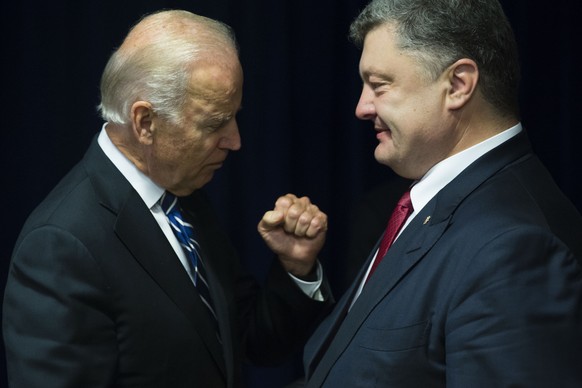 Joseph Biden und Petro Poroschenko auf einem Bild vom September 2015.