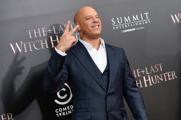 Actor Vin Diesel attends a special screening of &quot;The Last Witch Hunter&quot; at the Loews Lincoln Square on Tuesday, Oct. 13, 2015, in New York. (Photo by Evan Agostini/Invision/AP)