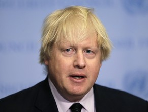 FILE - In this Thursday, March 23, 2017 file photo, British Foreign Secretary Boris Johnson speaks to reporters at United Nations headquarters. Boris Johnson said Thursday April 27, 2017, that Britain ...