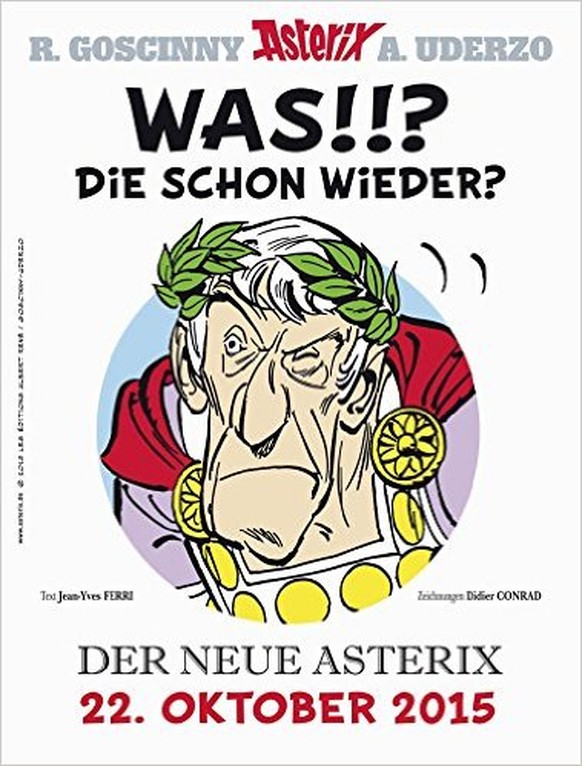 Der Papyrus des Cäsar, Jean-Yves Ferri (Text) und Didier Conrad (Zeichnungen), erscheint am 22. Oktober.