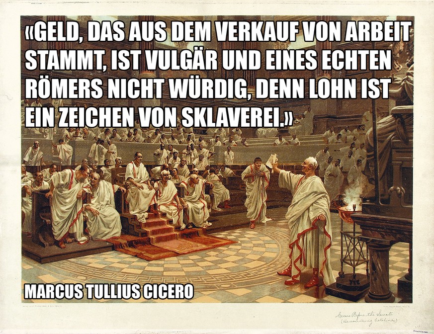 Wer im alten Rom adlig war, betrieb Politik und wer Politik betrieb, war adlig. Die Ämter waren unbezahlt und nur wer ein ausreichendes Vermögen besass, konnte sich die politische Laufbahn leisten. &n ...