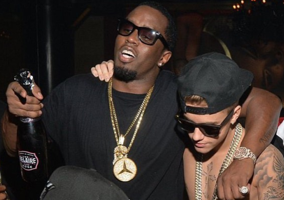 Nachrichten Linkding Das Bild mit P. Diddy kommentierte Justin Bieber mit «My bro».