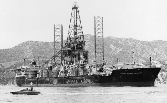 Die Glomar Explorer sollte das gesunkene U-Boot bergen.