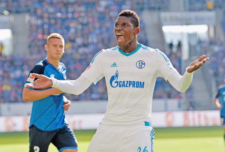 25.09.2016; Sinsheim; Fussball 1.Bundesliga - TSG 1899 Hoffenheim - FC Schalke 04;
Breel Embolo (Schalke)
(Thorsten Wagner/Witters/freshfocus)