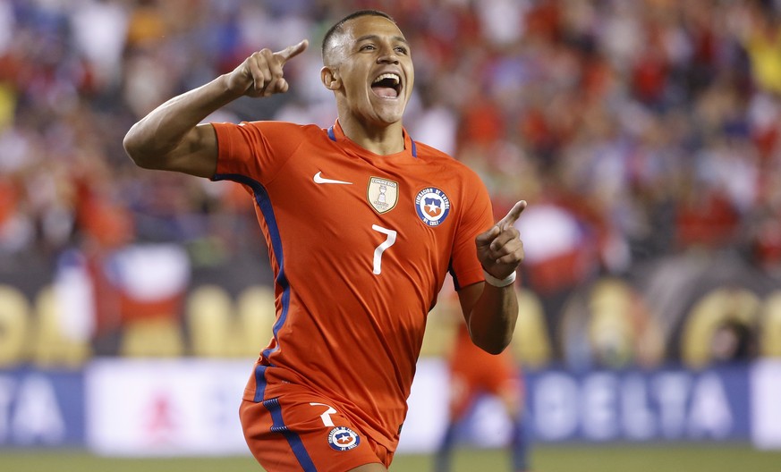 Alexis Sanchez trifft gegen Panama doppelt.