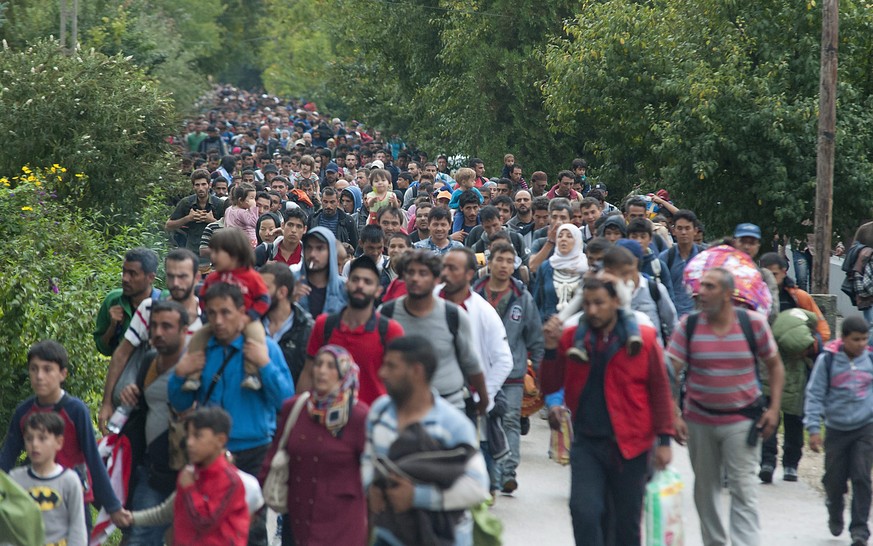 Völkerwanderung nach Europa: 2015 kamen Hunderttausende Flüchtlinge über die Balkanroute in den Westen, die meisten davon aus Syrien, dem Irak und Afghanistan.&nbsp;