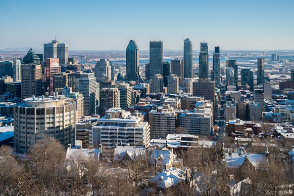 Hier fallen Entscheide über unser Hockey: die Skyline von Montreal.
