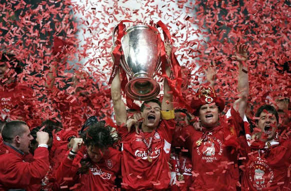Liverpool gewann 2005 die Champions League, ...