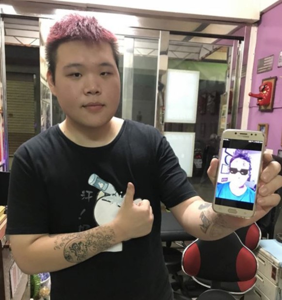 Wei Cheng tätowierte das fragwürdige Tattoo