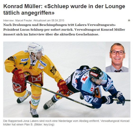An der von Konrad Müller im «Zürcher Oberländer» präsentierten Version bestehen auch vereinsintern Zweifel.