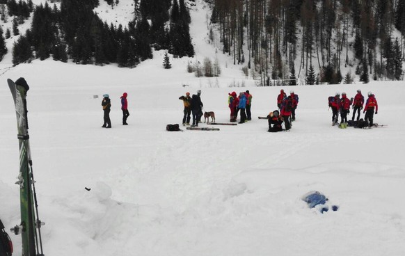 Helfer im Südtiroler Ahrntal.