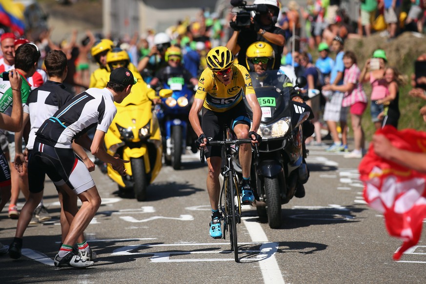 Beeindruckend, wie Chris Froome gestern in der ersten Pyrenäen-Etappe alle Mitfavoriten in Grund und Boden fuhr.