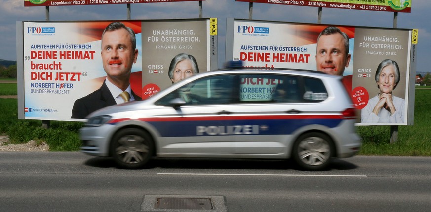 Appell an das Heimatgefühl: Wahlplakat für Norbert Hofer.