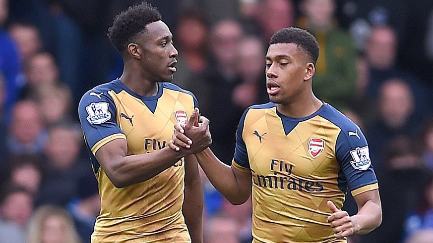 Arsenals Torschützen: Welbeck (links) und Iwobi.