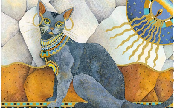 Bastet ist in der ägyptischen Mythologie die&nbsp;Katzengöttin und Tochter des Sonnengottes Re.