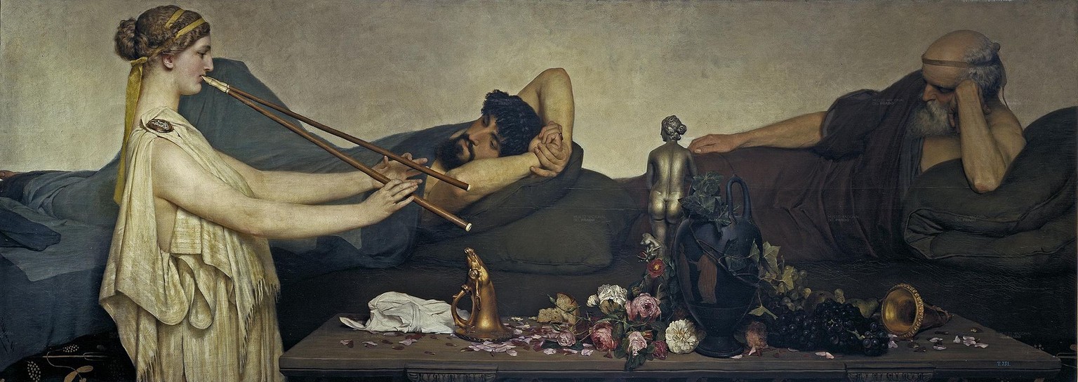 Lawrence Alma-Tadema: Pompejanische Szene, 1890.