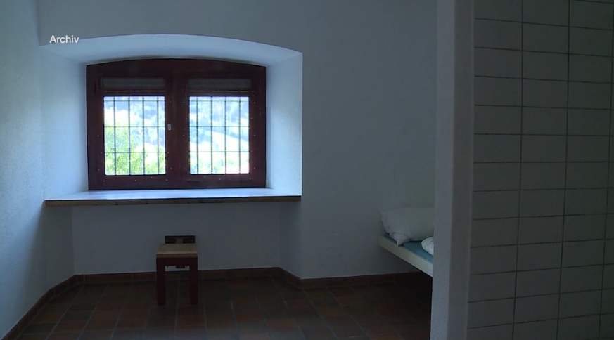Blick aus einem Zimmer in der geschlossenen Jugendanstalt in Aarburg.