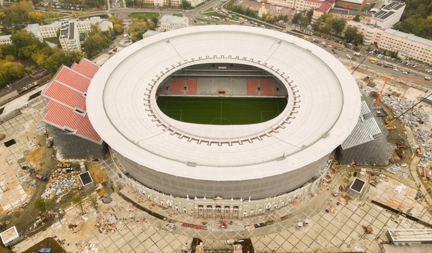 Das WM-Stadion aus der Vogelperspektive.
