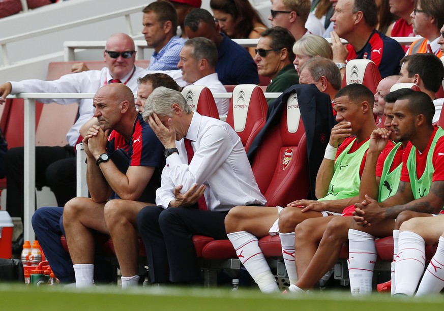 Arsenal-Coach Arsène Wenger ist schon nach seinem ersten Premier-League-Nachmittag der Saison bedient.