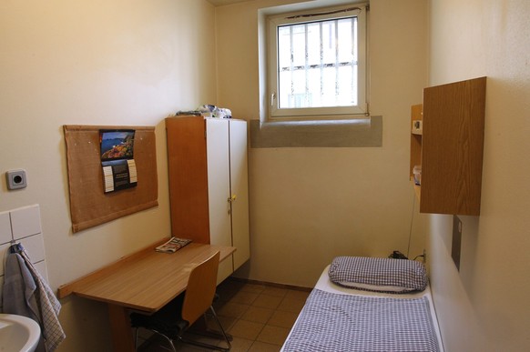 Eine gewöhnliche Zelle im Gefängnis Landsberg.